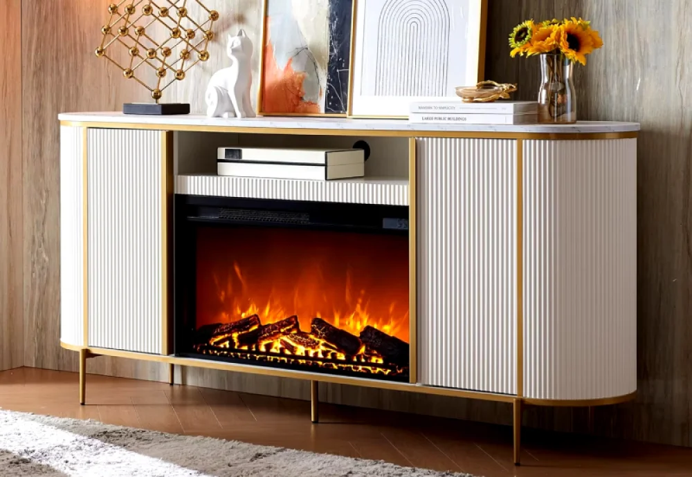 bathroom electric fireplace